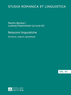 cover image of Relazioni linguistiche